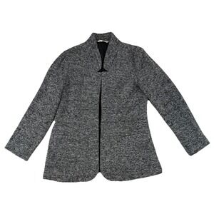 SOFT SURROUNDINGS Blazer With‎ Pockets Size PM Petite Medium Black Gray